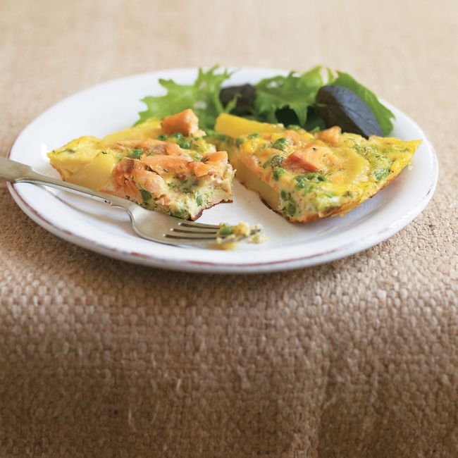 Salmon, Pea & Dill Tortilla