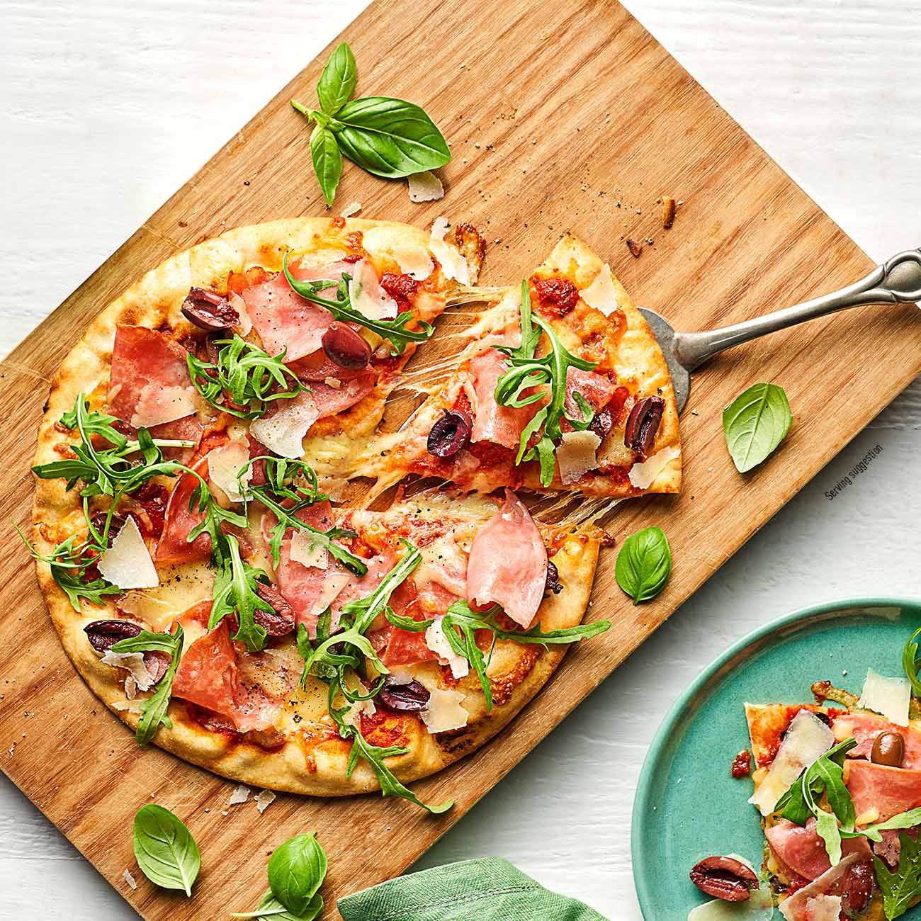 Toscano Ham, Olive, Rocket & Parmesan Pizza Recipe Woolworths