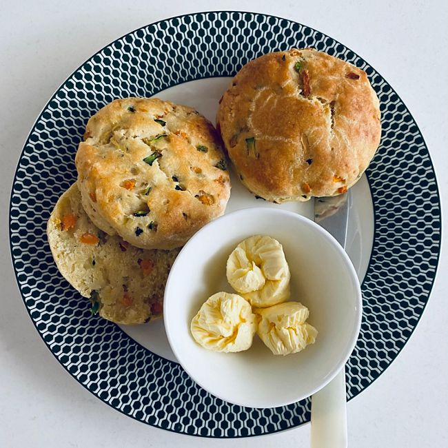 Zucchini and Carrot Scones