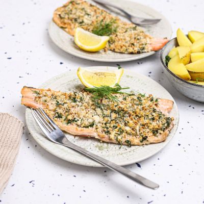 Trout with Almond & Herb Crust