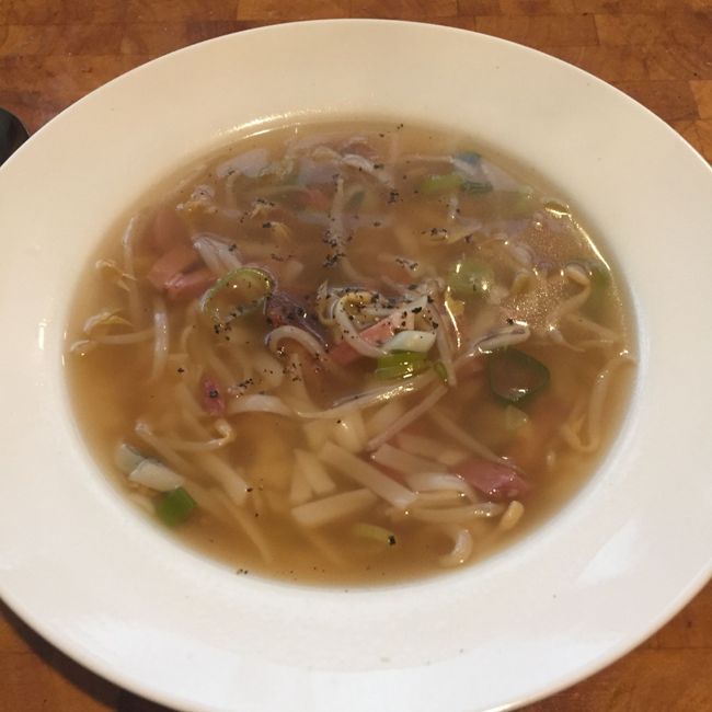Ham & Bean Sprout Soup
