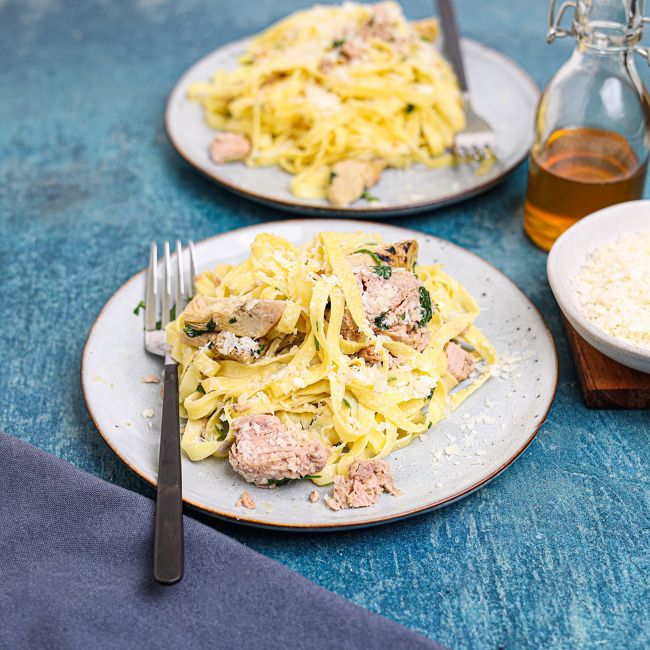 Tuna & Artichoke Fettuccine