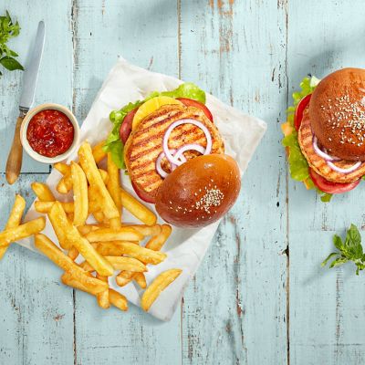 Turkey Burger & Chips