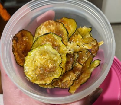 Crispy Zucchini Parmesan Chips
