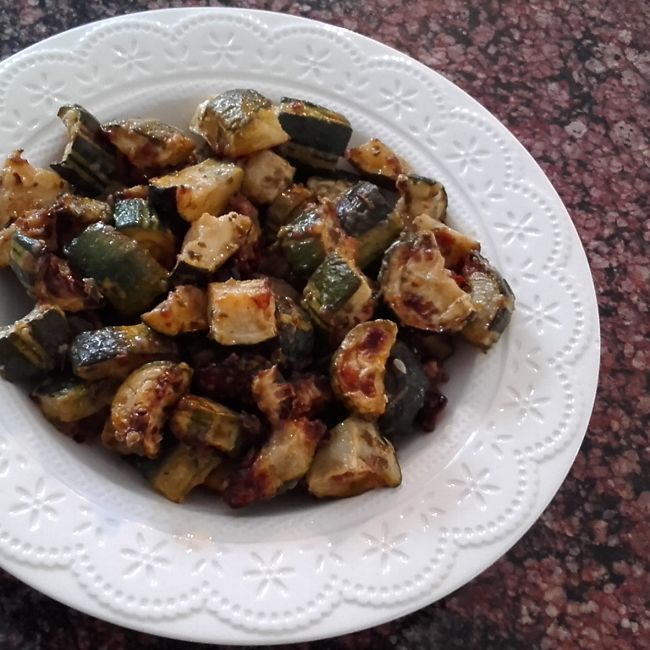 Oven Roasted Zucchini