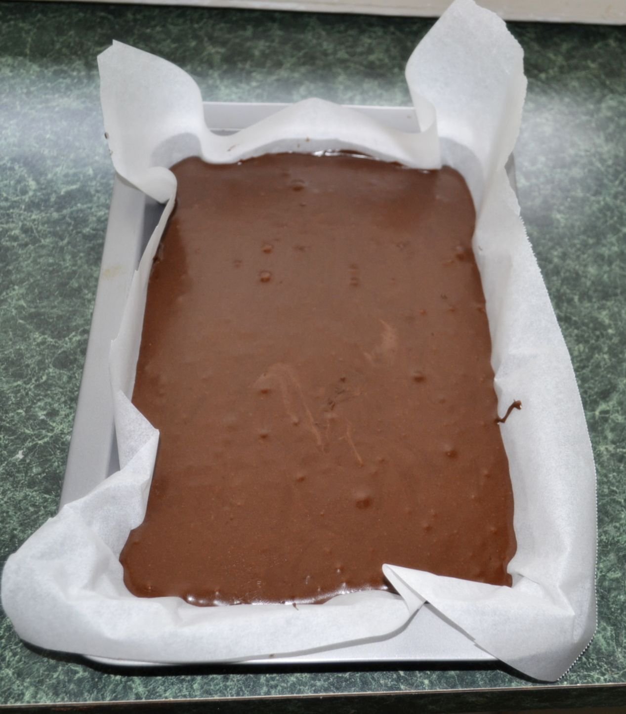 Homemade chocolate fudge.