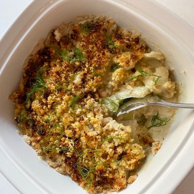 Fennel and Cannellini bake