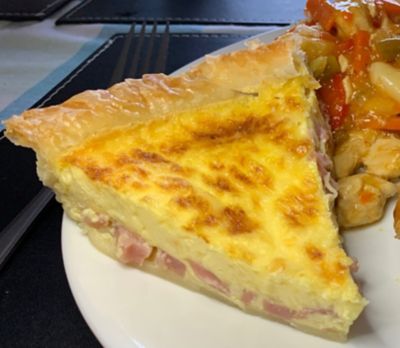Cheesy Ham Quiche