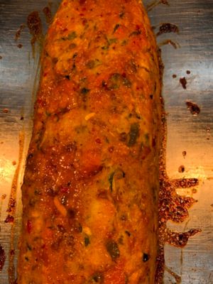 Lentil and vegetable loaf