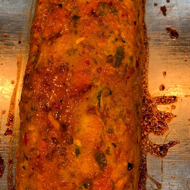 Lentil and vegetable loaf