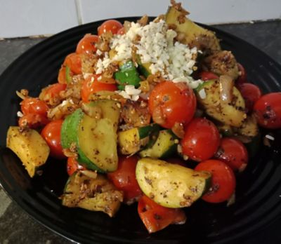 Zucchini & Cherry Tomato Warm Salad