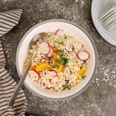 Couscous with Orange & Radish