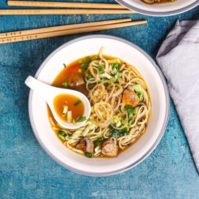 Vegetable & Sticky Noodle Soup