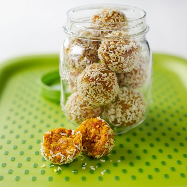Tropical Bliss Balls With Mango & Goji Berries