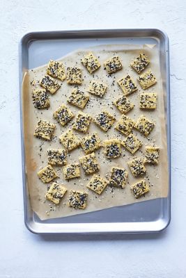Garlicky Onion Crackers With A Trio Of Seeds