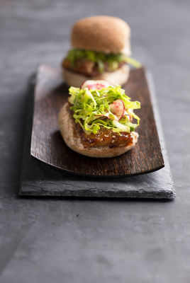 Korean Barbecue Sliders With Tempeh & Lettuce