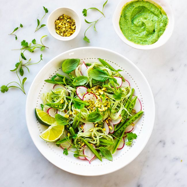 Vermicelli Rice Noodles With Wasabi Dressing
