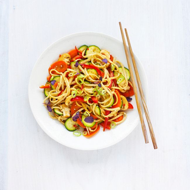 No-cook Crunchy Stir-fry With Rice Vinegar