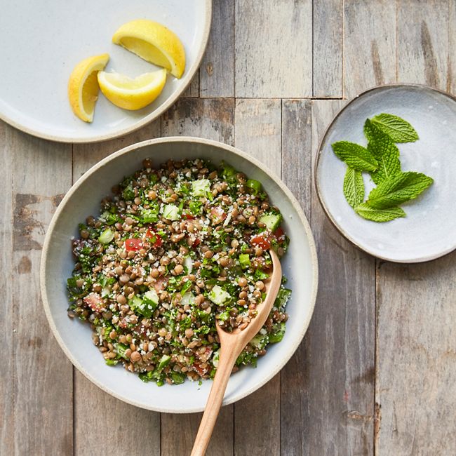 Lentil & Cauliflower Tabbouleh With Mint & Lemon
