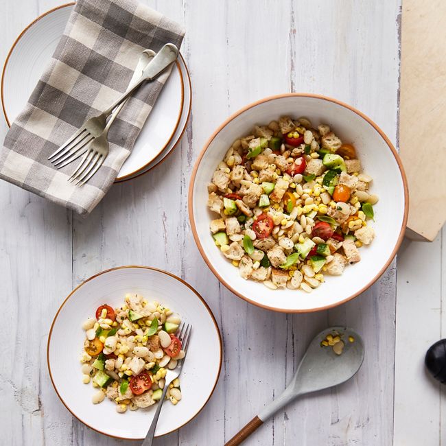 Butter Bean Panzanella With Sourdough Chunks