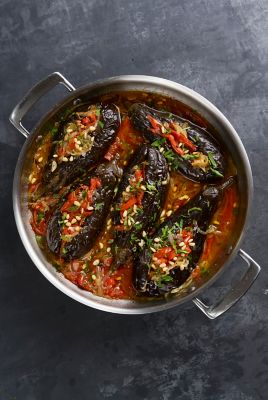 Imam Bayildi - Turkey Stuffed Aubergine