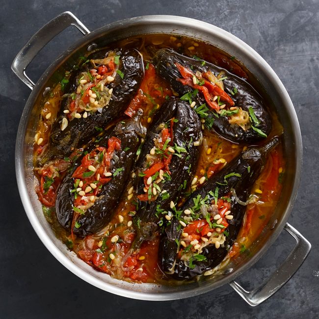 Imam Bayildi - Turkey Stuffed Eggplant