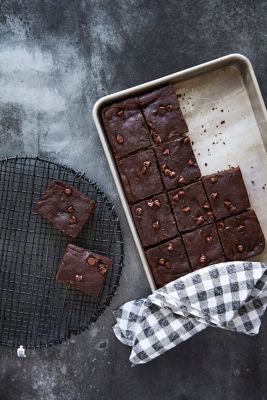 Flourless Black Bean Brownies With Vanilla & Orange
