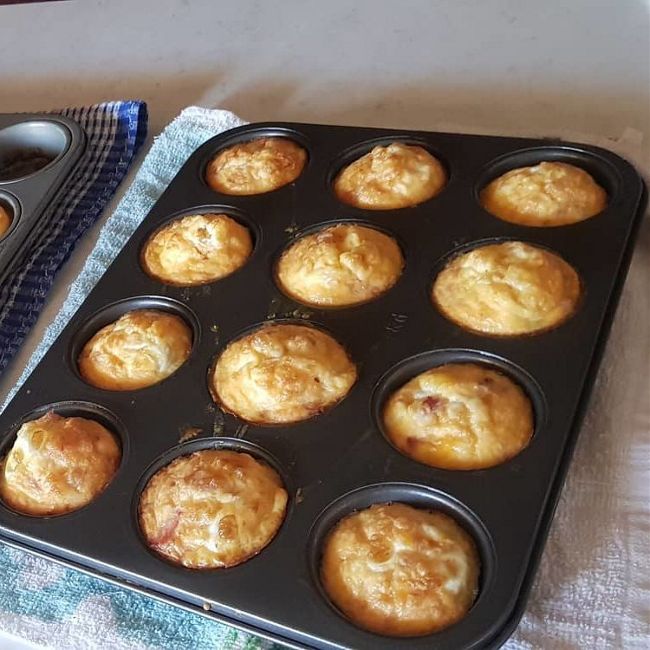 Ham & Cheese Muffins