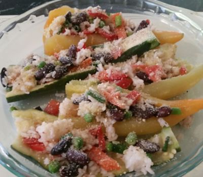 Zucchini and pepper