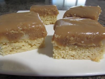 Caramel Macadamia Slice