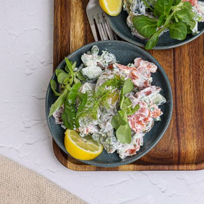 Warm Potato, Smoked Trout & Watercress Salad