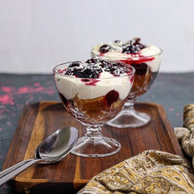 White Chocolate & Cherry Trifle