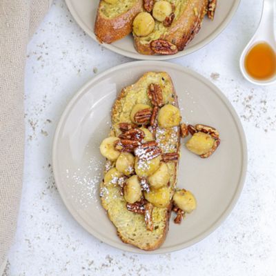 Wholemeal Coconut French Toast with Bananas & Pecans