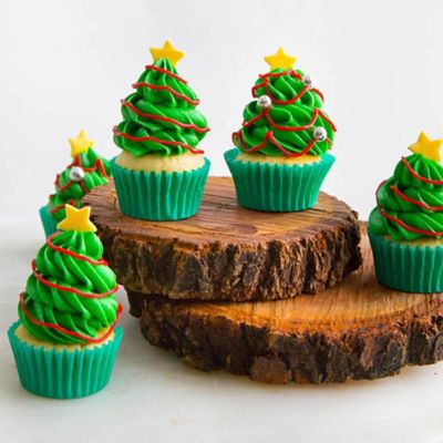 Christmas Tree Cupcakes