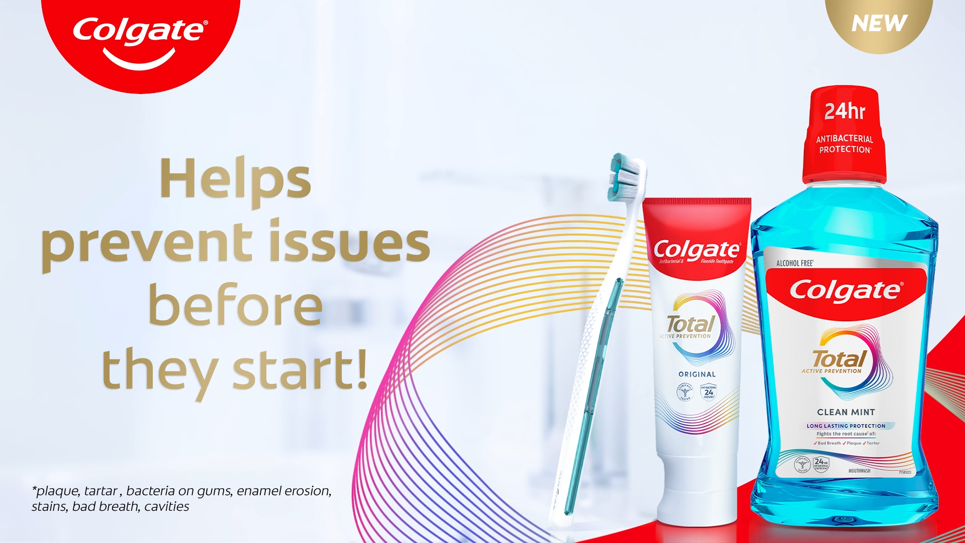 Colgate Total: Our Best Toothpaste to help prevent 7 oral care issues.