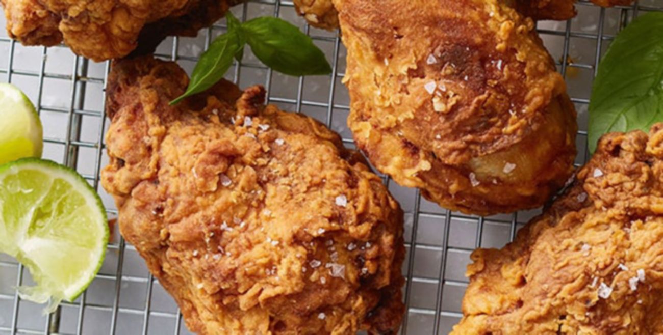 Cajun style fried chicken banner
