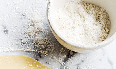 Storing flour