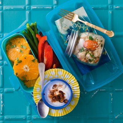 Moroccan Chicken Couscous, Orange Salad And Cinnamon Yoghurt