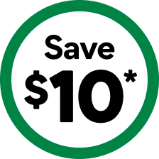 Save $10*