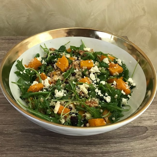 Roasted Pumpkin Cranberry Walnut Couscous