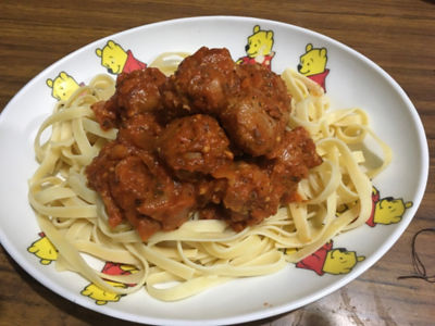 Turkey Meal balls with Pasta
