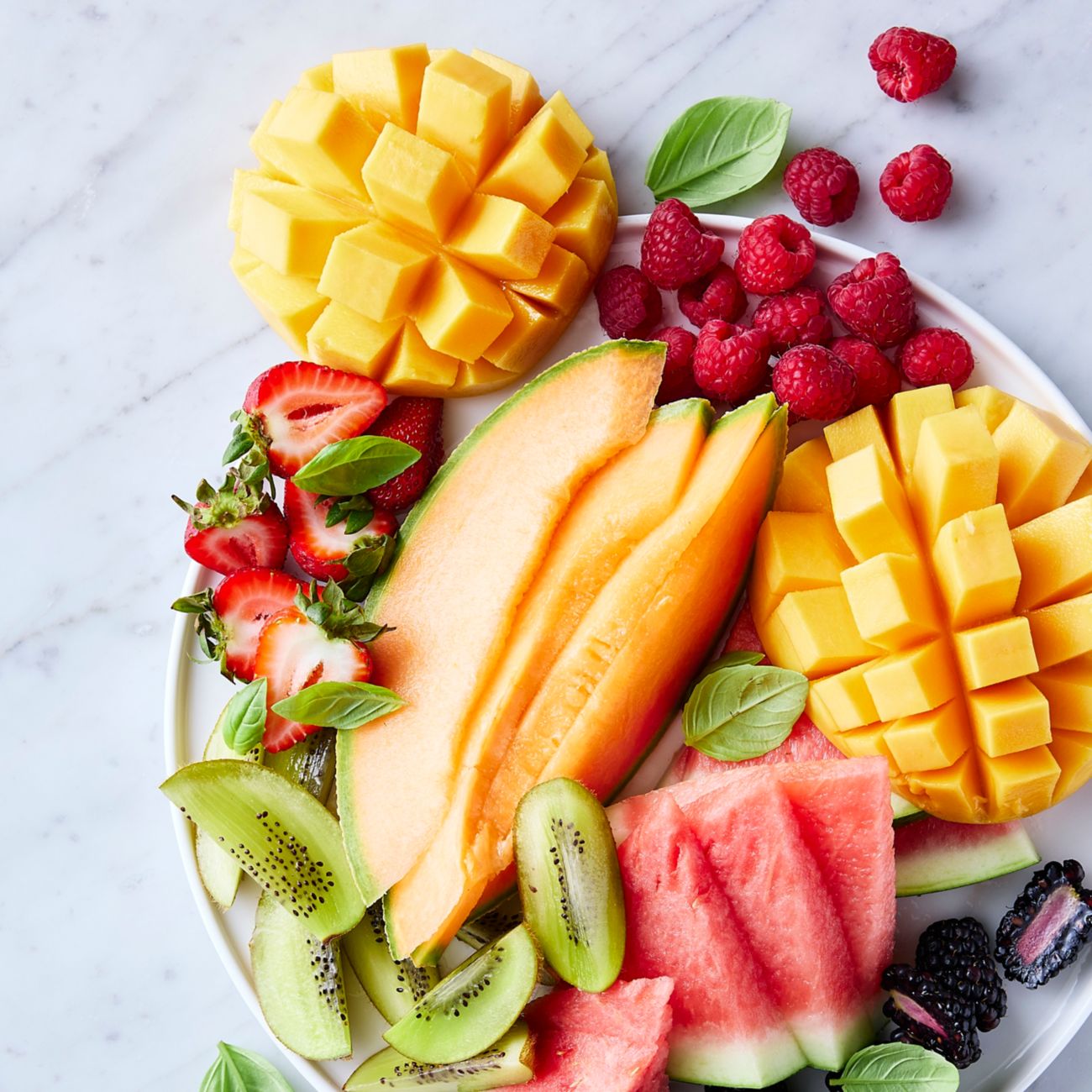 Leftover summer fruit platter