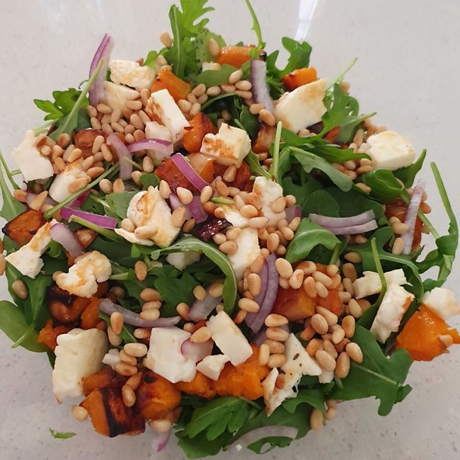 Pumpkin & Haloumi Salad