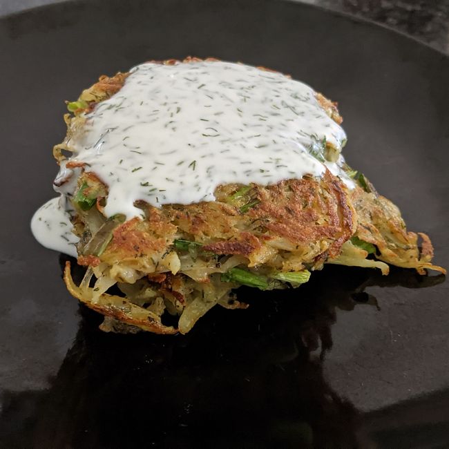 Potato Latke with Dill Mayo