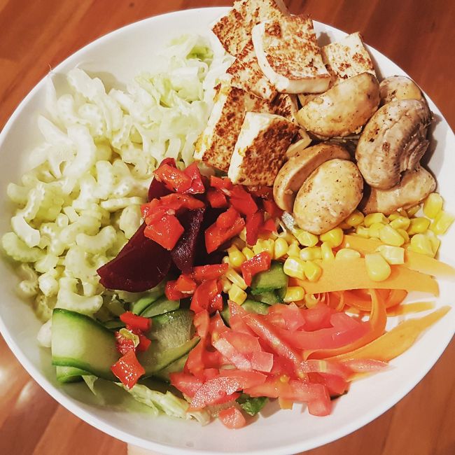 Single Serve Tofu Salad