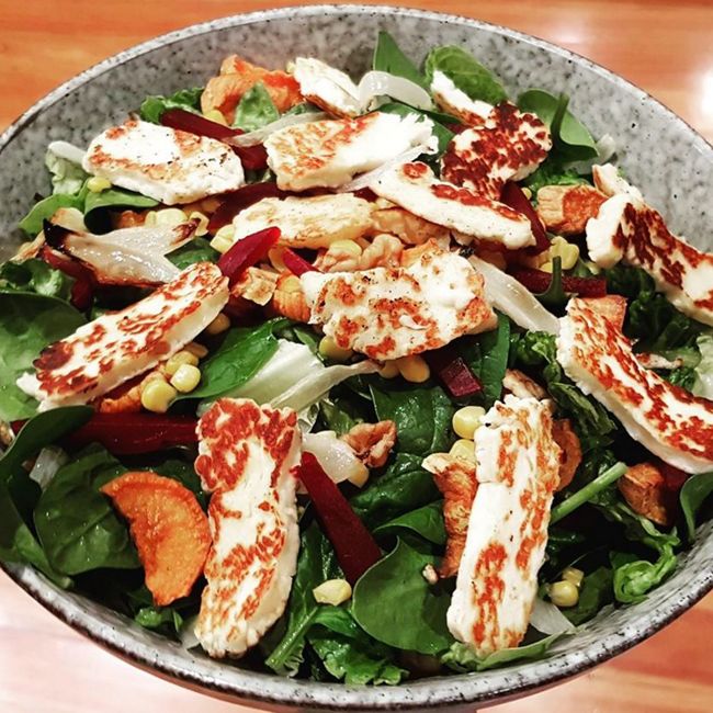 Halloumi & Sweet Potato Salad