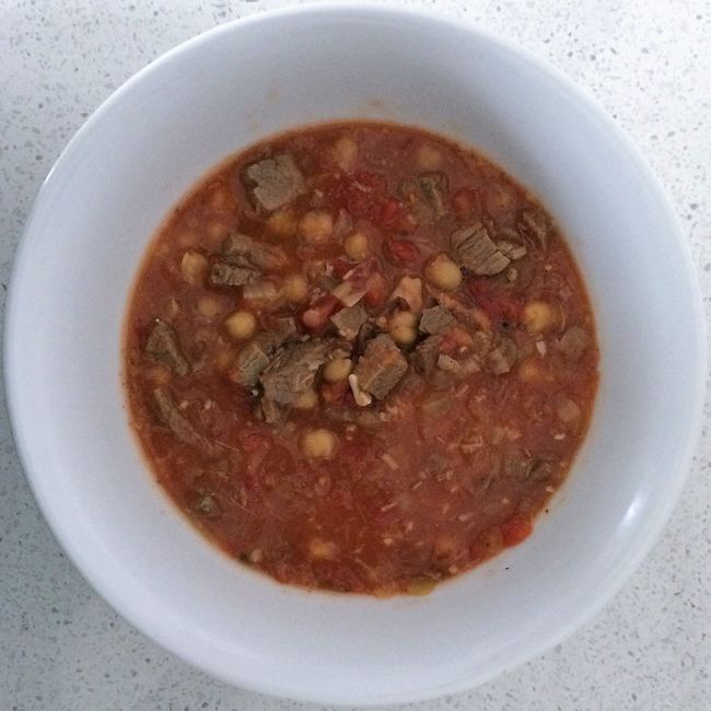 Moroccan Chickpea & Lamb Soup