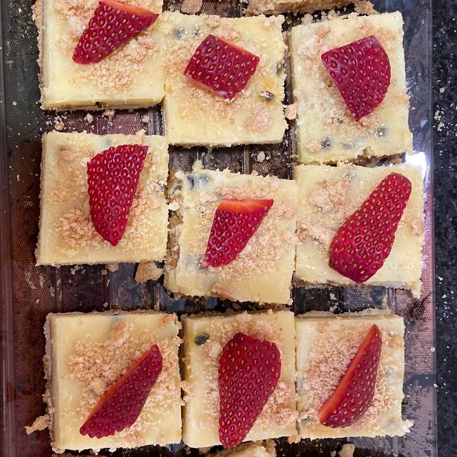 Easy Passionfruit Slice