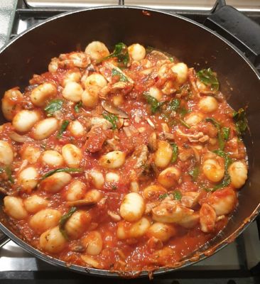 Chicken gnocchi with mushroom & spinach