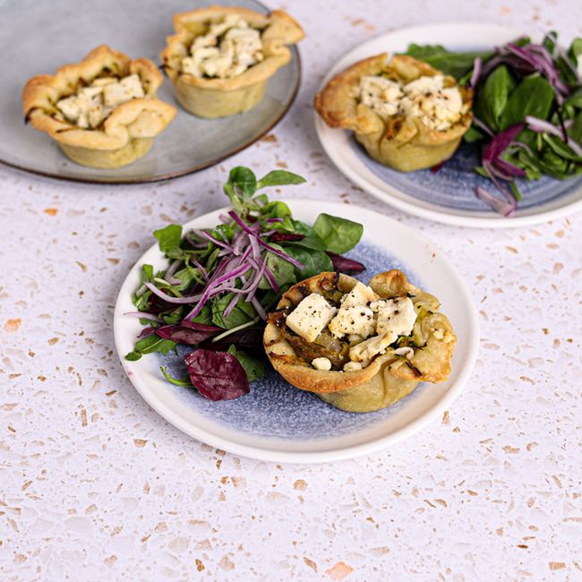 Zucchini & Feta Tartlets